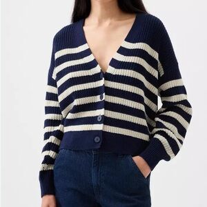 Gap shaker-stitch cardigan 100% cotton